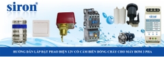 Công tắc bật tắt với phao điện điều khiển máy bơm 3 pha khởi động từ