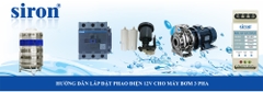 Lắp máy bơm 3 pha cho bể nước thải có relay phao tự động an toàn 12V