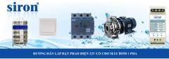 Cách đấu phao 12V cho 2 bể có cảm biển dòng chảy chuyển nguồn an toàn
