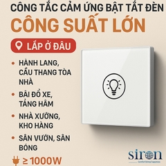 Cách lắp cảm biến bật tắt tự động cho đèn hoặc cụm đèn công suất lớn