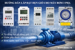 Hướng dẫn lắp đặt công tắc hẹn giờ tắt mở cho máy bơm 3 pha