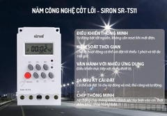 Hướng dẫn lắp và cài đặt công tắc hẹn giờ kỹ thuật số Siron SR-TS11