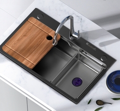 Ấn tượng đầu tiên chậu rửa bát Kagol Nano 7545: Mẫu chậu đơn đáng sắm nhất hiện nay