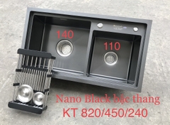 Chậu rửa bát Nano Black 8245L