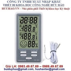 NHIỆT ẨM KẾ ĐIỆN TỬ TRONG NHÀ VÀ NGOÀI TRỜI DC803