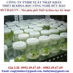 BÌNH TRỤ NUÔI CẤY MÔ 240 ml THỦY TINH