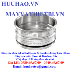 Sàng rây phân tích cỡ hạt Haver & Boecker đường kính 100mm