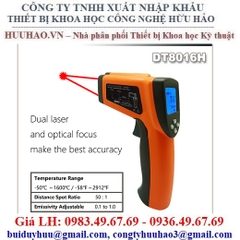 Súng Đo Nhiệt Độ 1600 Độ, 2 Tia Laser DT8016H