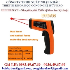 Súng Bắn Nhiệt Độ Từ Xa Có 2 Tia Laser DT8780