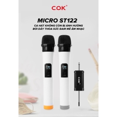 Micro không dây COK ST-122 chống nhiễu, lọc âm