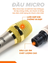 Micro không dây COK ST-123 chống hú, lọc âm cực đỉnh cân mọi dàn karaoke, loa kéo
