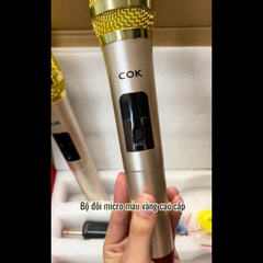 Micro không dây COK ST-123 chống hú, lọc âm cực đỉnh cân mọi dàn karaoke, loa kéo
