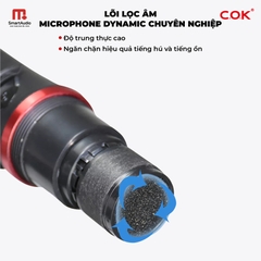 Micro Không Dây Đa Năng COK 1100 Hợp Kim Nhôm Cao Cấp, Bộ Lọc Âm Thanh Thế Hệ Mới