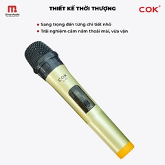 Micro Karaoke Không Dây Cao Cấp COK U-03 Chống Hú, Lọc Âm Tốt