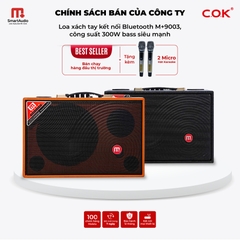 Loa Kéo Xách Tay MALATA M+9003 Chính Hãng (Tặng Kèm 2 Micro Hát Karaoke Di Động)