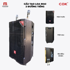 Loa Kéo Gỗ MALATA 9041PY 2 Đường Tiếng, Cấu Hình Âm Thanh Mạnh Mẽ