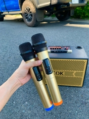 Loa Xách Tay C.O.K ST-9999 Chính Hãng Tặng Kèm 2 Micro Hát Karaoke Di Động