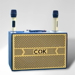 Loa Xách Tay C.O.K ST-9999 Chính Hãng Tặng Kèm 2 Micro Hát Karaoke Di Động