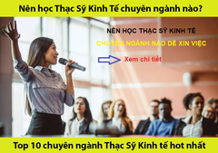 10 chuyên ngành Thạc Sỹ Kinh Tế hot nhất thị trường