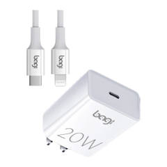 Combo sạc nhanh CB-PD20 dây Iphone + củ PD 20W Bagi