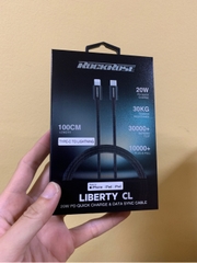 Cáp sạc nhanh Lightning ROCKROSE Liberty CL1 - Black
