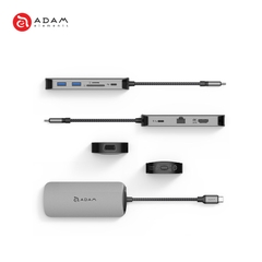 CỔNG CHUYỂN 10IN1 USB-C ADAM ELEMENTS CASA X