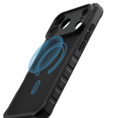 Ốp Lưng ITSKINS Hybrid R Nylon Magsafe iPhone 18 - 18 Promax - Black