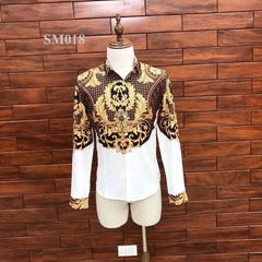 Áo sơ mi nam hoa văn versace SM018