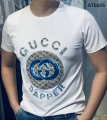 Áo thun nam hoạ tiết đính cườm logo gucci AT6606 độc đáo