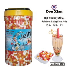 0101N - Thạch JELLY Hạt rau câu Cầu Vồng Trái Cây Nhỏ Douxian - Hủ 2.5kg