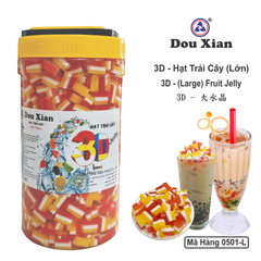 0501L - Thạch 3D Rau câu CẦU VỒNG Lớn Douxian - Hủ 2.5kg