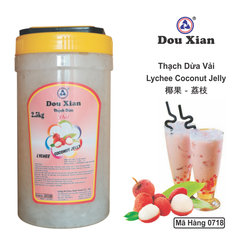 0718 - Thạch DỪA Hương Vải Douxian - Hủ 2.5kg