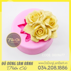Khuôn silicone Chùm Hồng 3c LỚN