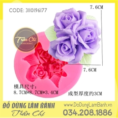 Khuôn silicone Chùm Hồng 3c LỚN