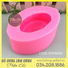 Khuôn silicone Thỏi vàng hoa văn tim, chữ 1c lớn