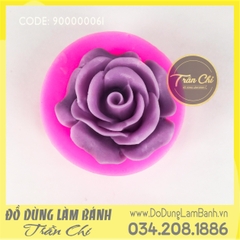 Khuôn silicone hoa HỒNG cánh mỏng NHỎ (SF0061)