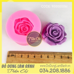 Khuôn silicone hoa HỒNG cánh mỏng NHỎ (SF0061)