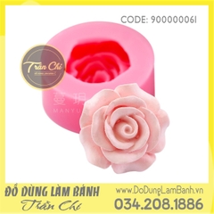 Khuôn silicone hoa HỒNG cánh mỏng NHỎ (SF0061)