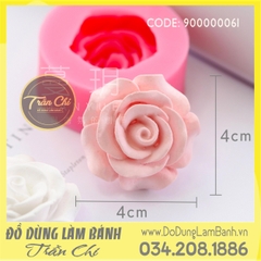Khuôn silicone hoa HỒNG cánh mỏng NHỎ (SF0061)