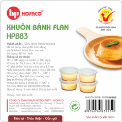 Khuôn Bánh FLAN TRÒN Hofaco - Lốc 20c (HPB83)
