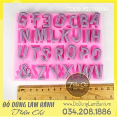 Khuôn silicone Chữ IN lớn