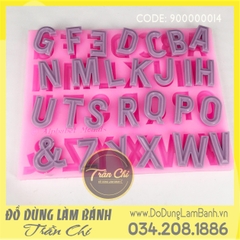 Khuôn silicone Chữ IN lớn