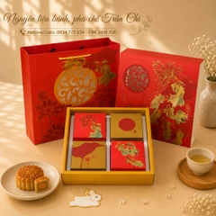 Hộp trung thu 4B (150-250gr) LIÊN NGƯ 2026 - Lốc 10 bộ (SP26401)
