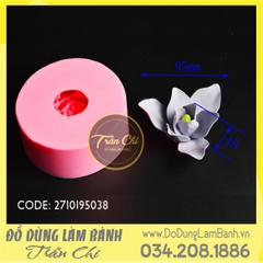 Khuôn silicone hoa Mộc Lan 9 cánh