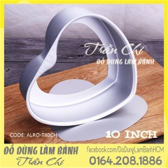 Khuôn tim đế rời 10 inch