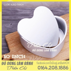 Khuôn tim đế rời 10 inch