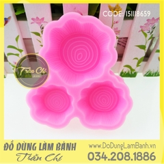 Khuôn silicone Gốc cây tròn 3c