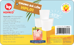 Chung Đá Nhựa TRÒN Lớn Hofaco - Lốc 10c (HPL01)