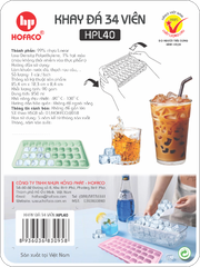 Khay Đá Nhựa 34 viên Hofaco (HPL40)