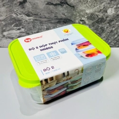 Bộ 2 Hộp Thực Phẩm 800-1300ml (HNB02)